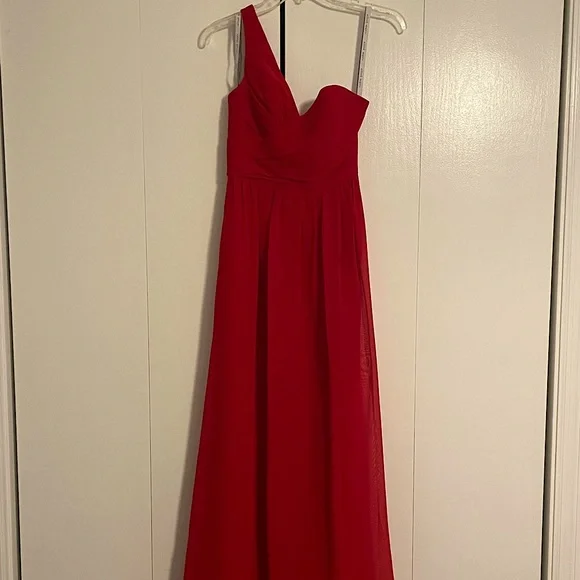 alfred angelo one shoulder bridesmaid dress Alfred Angelo 7322s  Nearly Newlywed
